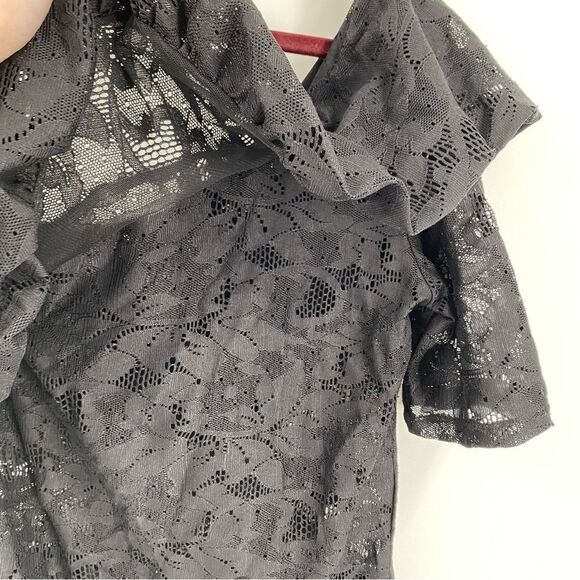 Zara Women’s One Shoulder Black Bodysuit Size M - Picture 3 of 5